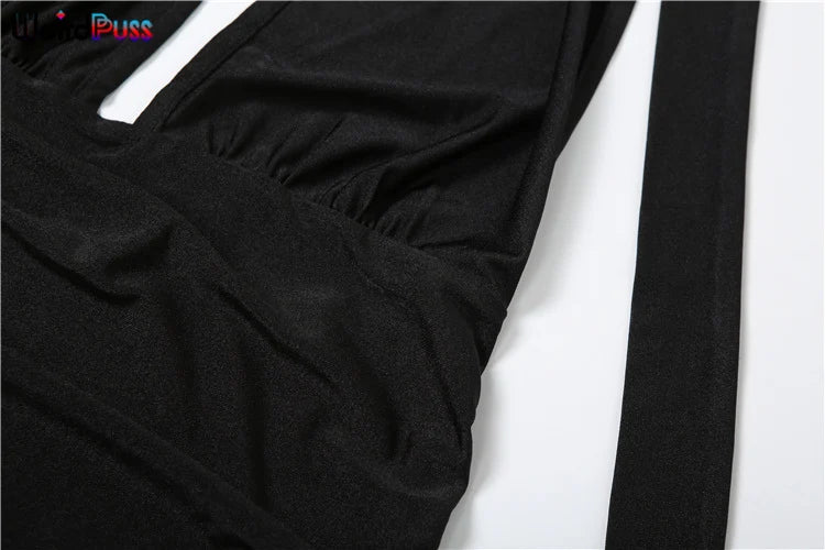 Elegant Long Halter Backless Dress