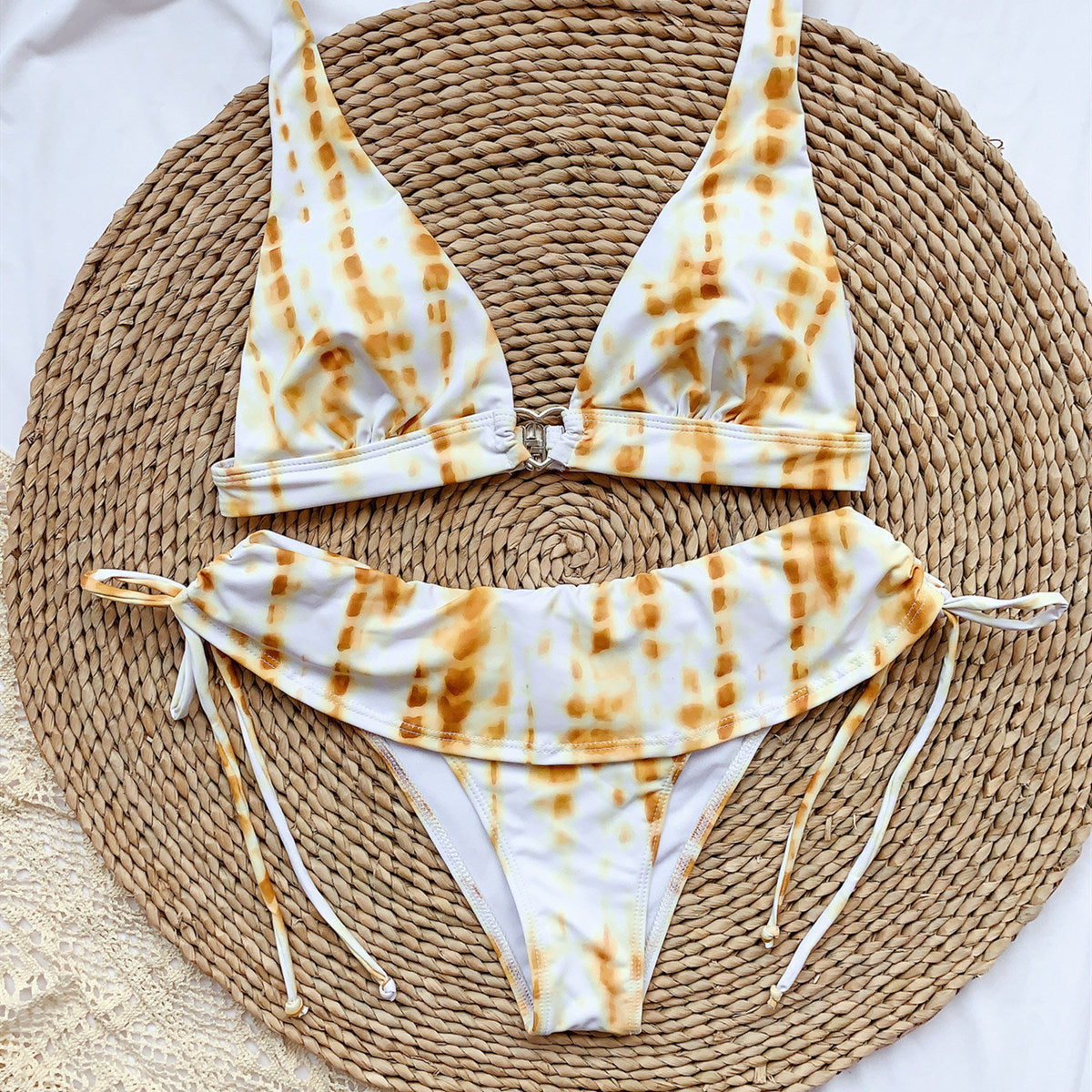Cute Heart Buckle Bikini
